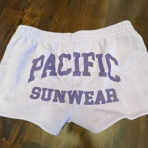 small, pacsun sweat shorts, purple